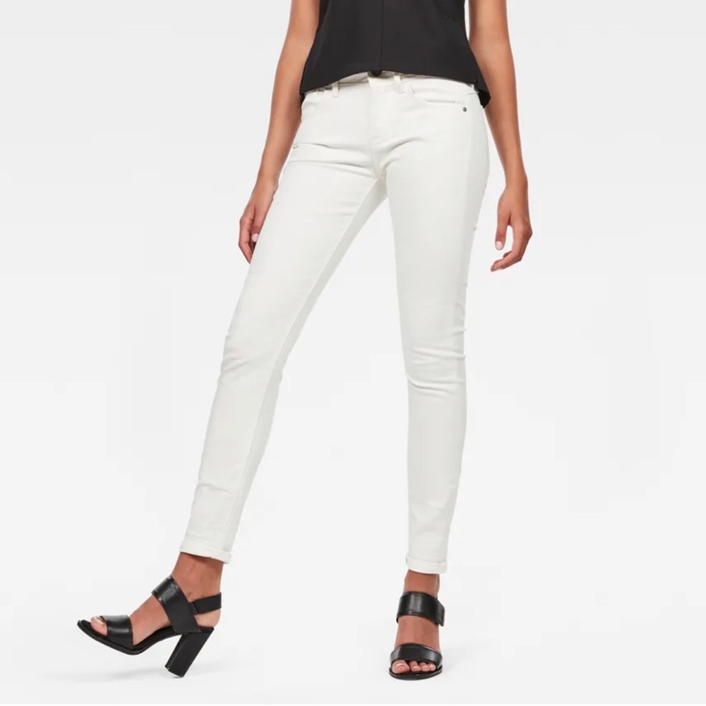 G Star Raw White Denim